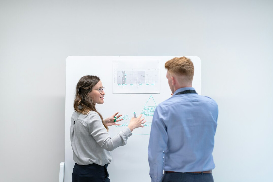 confident speaker engaging audience