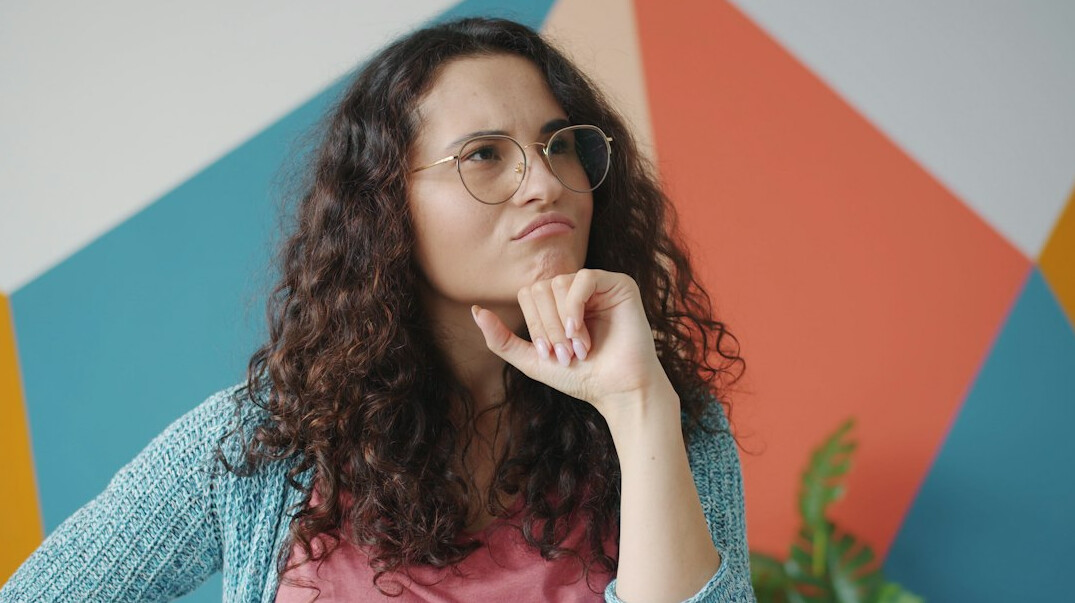 woman listening attentively