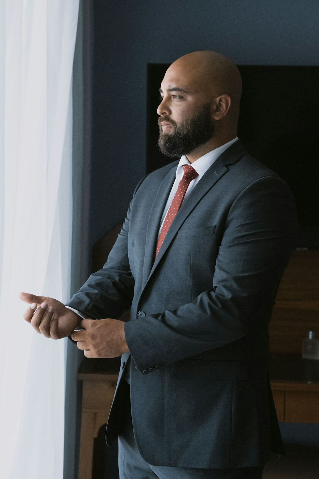 business professional speaking confidently